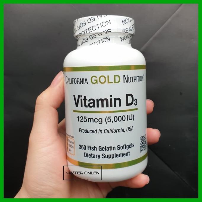 Vitamin D3 5000iu isi 360 California Gold Nutrition CGN bukan kirkland Lc