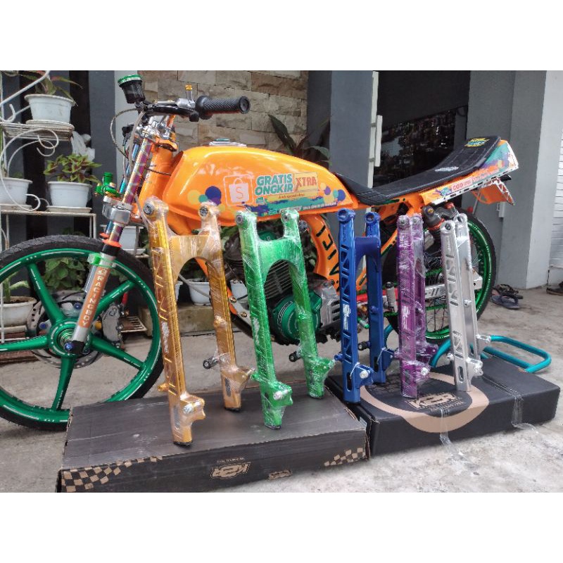 Swing arm arem jupiter oval cnc lubang gold red blue silver black orange green K2R Kawahara swing ar