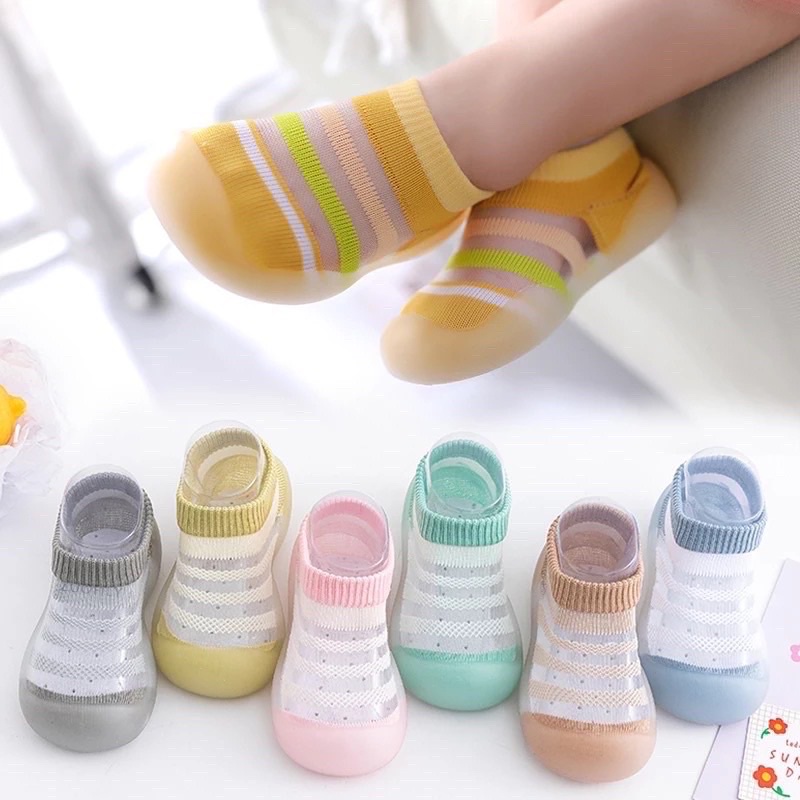 Sepatu Bayi Baby Newborn Kaos Kaki Bayi Prewalker Shoes Baby Antislip Alas Karet Korea Lucu Murah