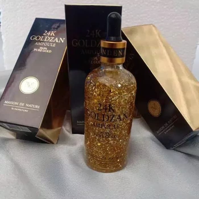 [ORIGINAL] 24K GOLDZAN flawless Skin CAre Wajah tampak lebih berseri Serum menghilangkan flek