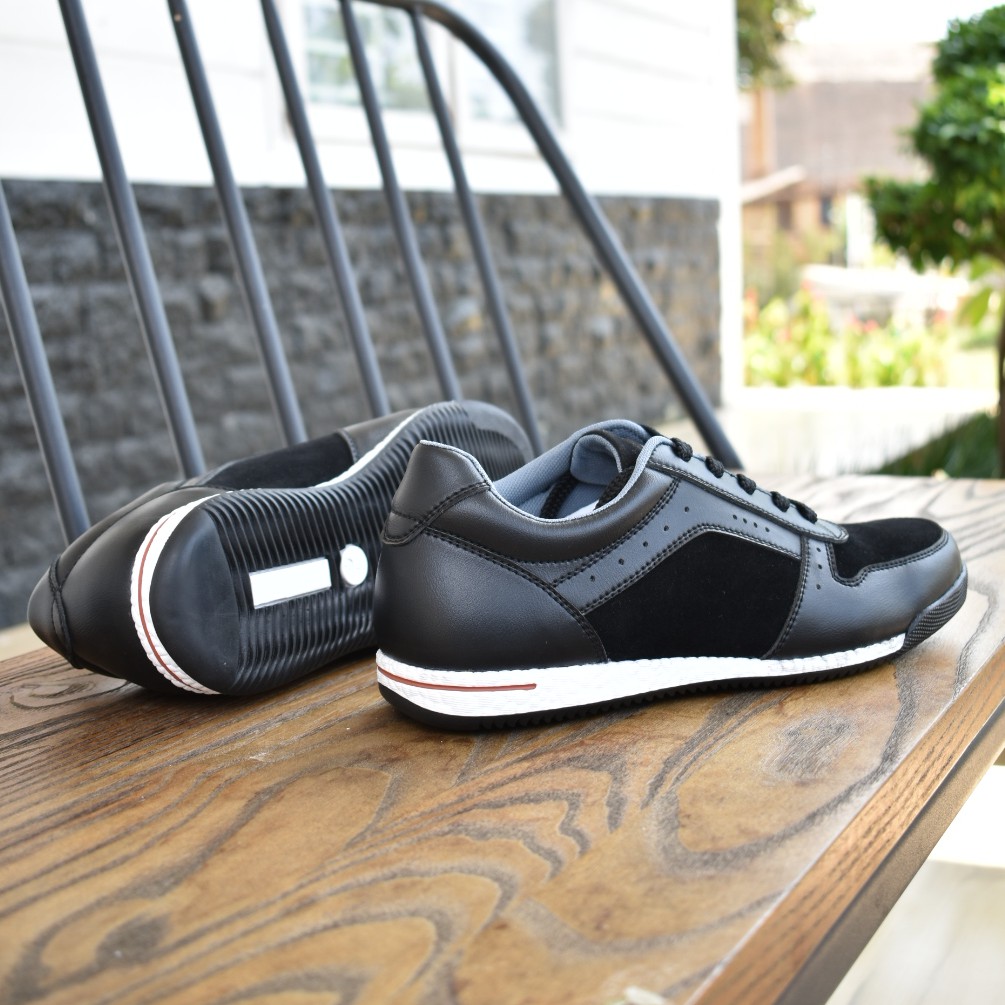 HAZE BLACK |FORIND x Volve| Sepatu Casual Sneakers Running Boost Ori Pria Cowok Lokal Footwear Lari