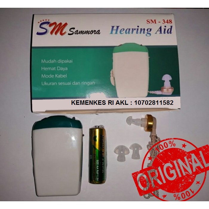 Hearing Aid Sammora / Alat bantu dengar pakai kabel / jernih sm-348