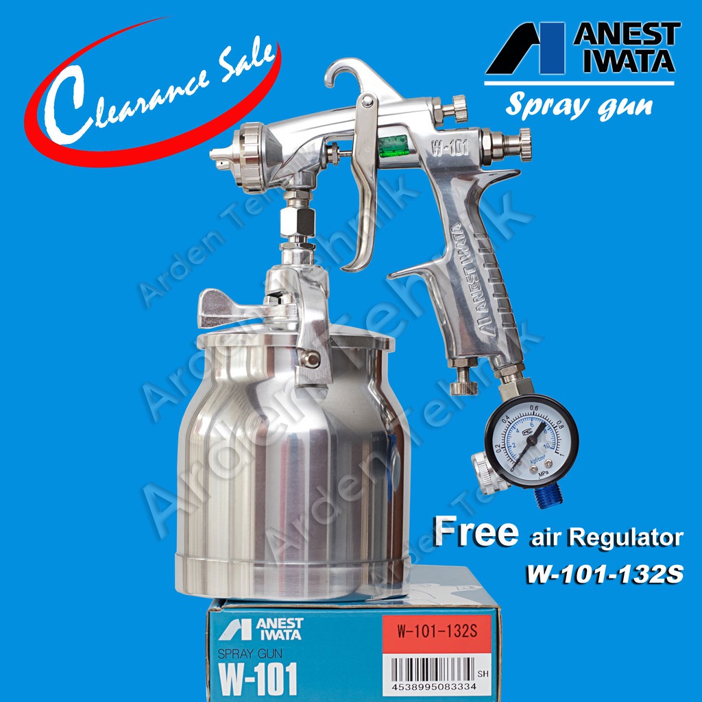 Spray Gun Anest Iwata - W-101-132S Suction (Gun+Cup) Clearance Sale