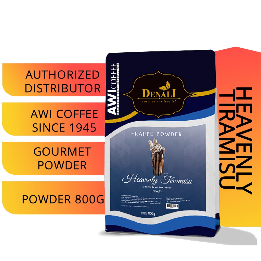 

Awi Segar Harum I Powder Heavenly Tiramisu 800gr I denali I coffee | Flavored