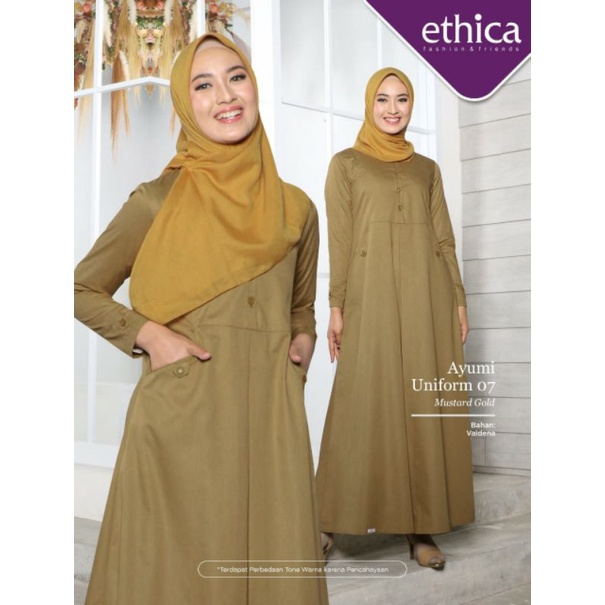AYUMI UNIFORM 07 BAJU DINAS ASN MUSLIM GAMIS DINAS ETHICA