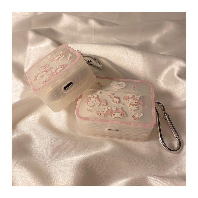 Soft case Earphone wireless Bahan Plastik Motif Print Tulisan Untuk Airpods 1 / 2 / Pro