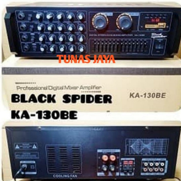 AMPLI BLACK SPIDER KA130BE BLACK SPIDER KA130 BE AMPLI USB BLUETOOTH EQUALIZER