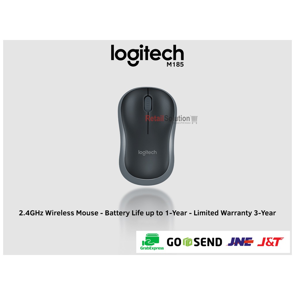 Logitech M185 Compact 2.4GHz Wireless Mouse