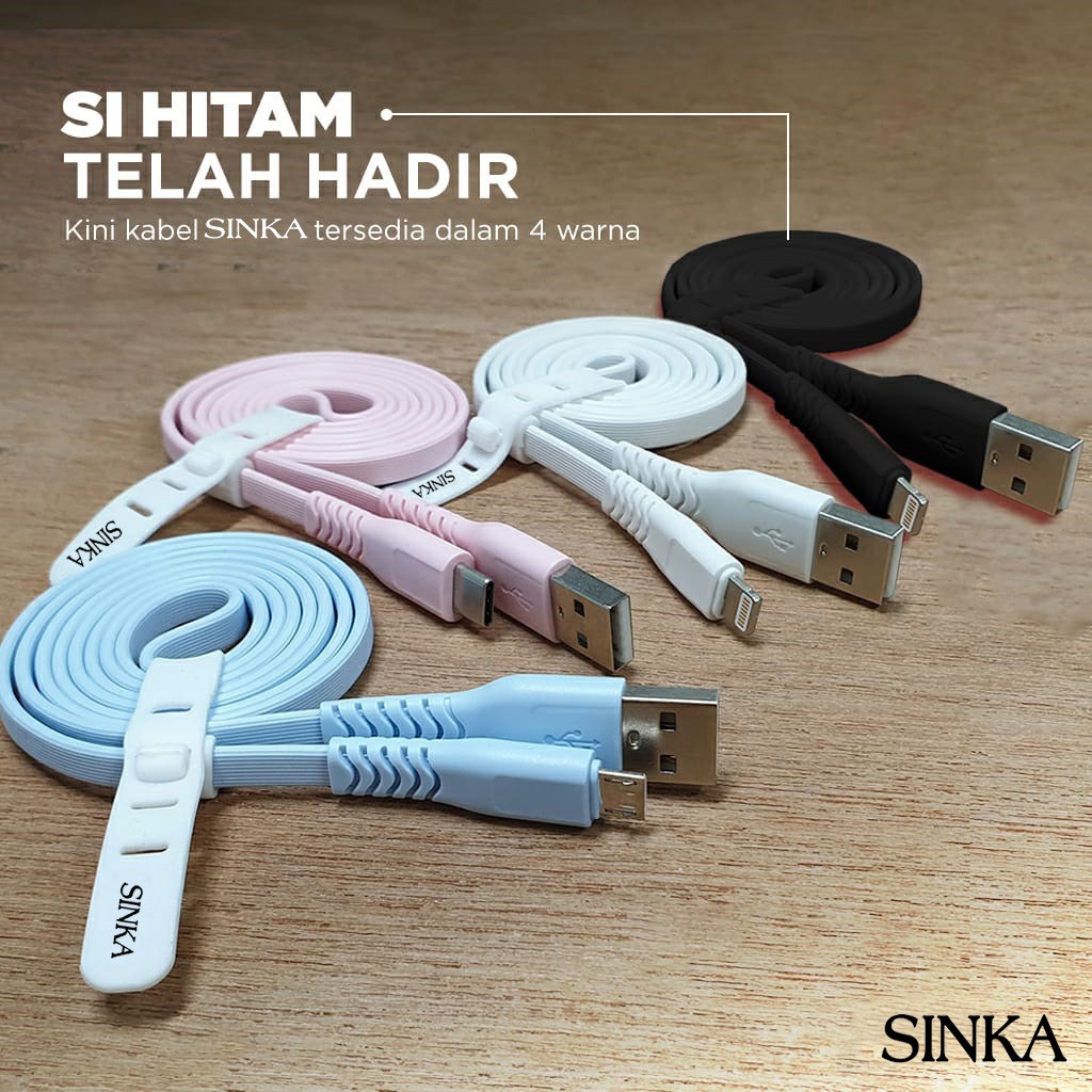 Kabel Data Fast Charging Merk SINKA Kualitas Premium