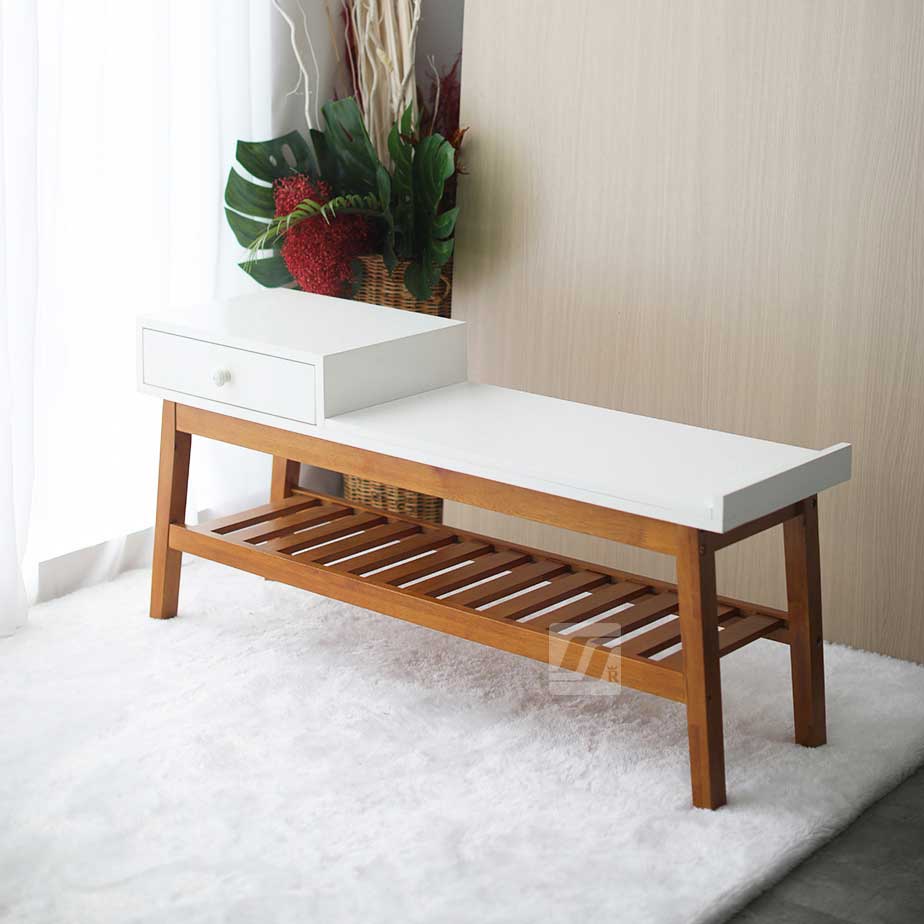 Rak Sepatu Winfield - Medium Oak