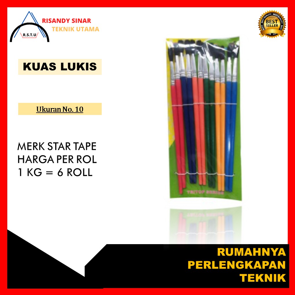

Kuas Lukis |Kuas Cat Air | Kuas Cat Murah | Kuas Lukis | Kuas Cat Air No. 10