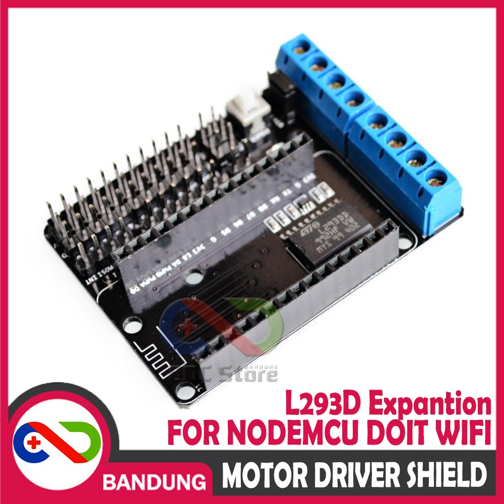 L293 L293D MOTOR DRIVER SHIELD FOR NODEMCU DOIT WIFI ESP8266 BOARD