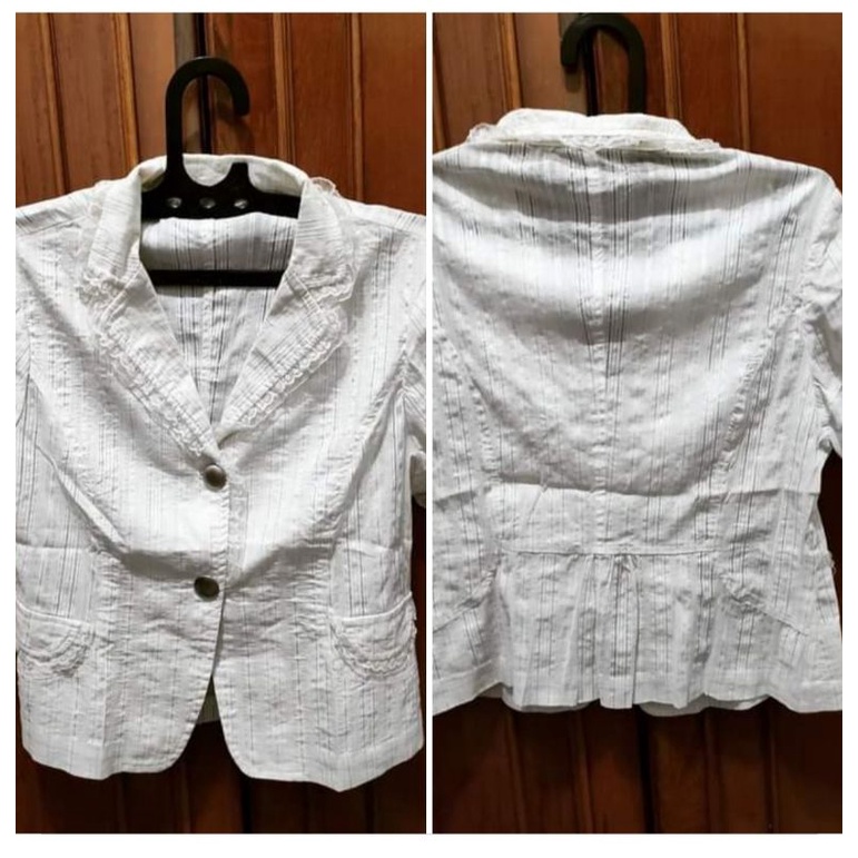 blazer wanita preloved second ukuran M, Second 90%Harga : 30.000 RpLD 100