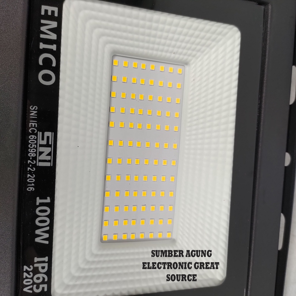 Emico Kap Sorot 100W Cahaya Kuning Yellow Light Outdoor Luar Ruangan