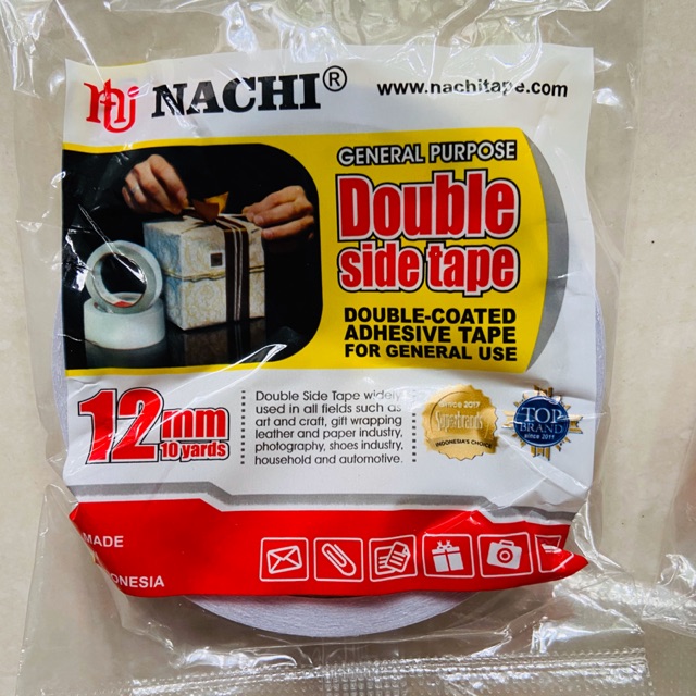 

Double Tape NACHI 12 mm/ selotip bolak balik