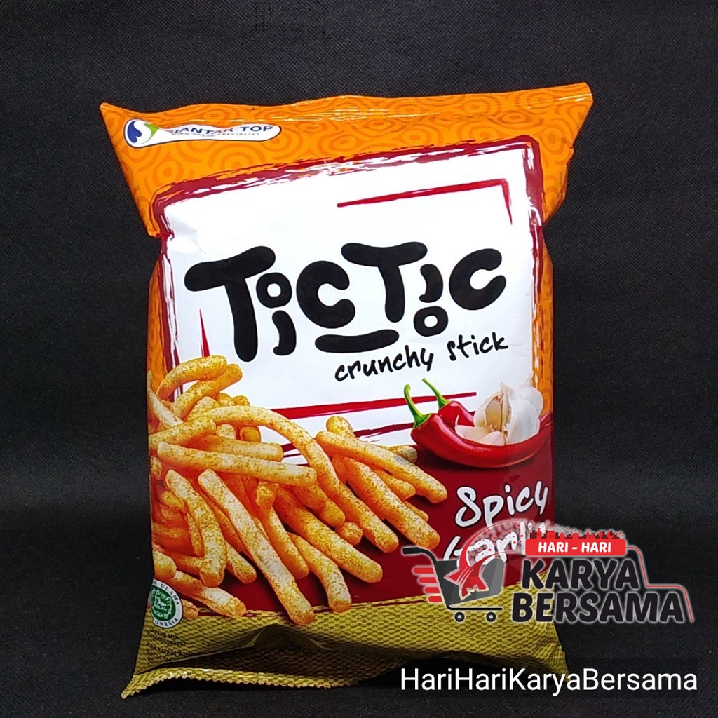 

SIANTAR TOP SNACK TIC TIC CRUNCHY STICK SPICY GARLIC 70GR