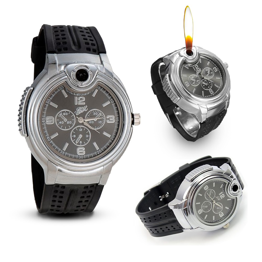 Jam Tangan Korek Api Casual Pria Gas Lighter