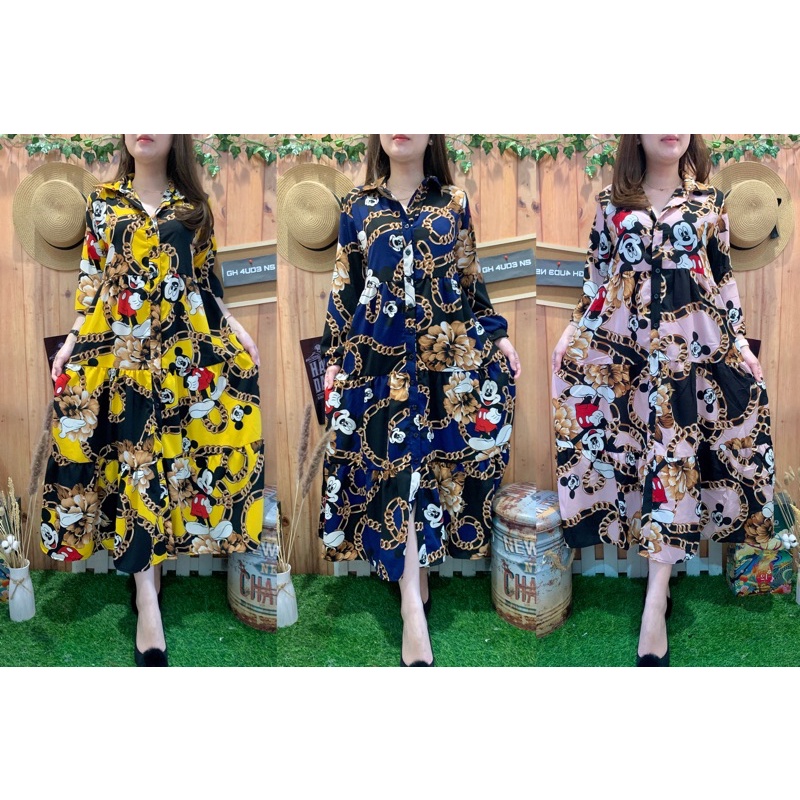 LONG DRESS MIKIE BUSUI BUMIL FRIENDLY #3097