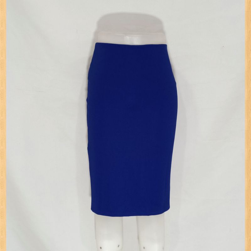 Rok Pendek Span Kerja Kantor Hitam Bahan Karet