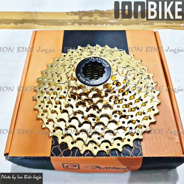 SPROCKET PLATINUM 9 speed GOLD 11 - 36T Premium - cassette sproket sepeda lipat mtb roadbike