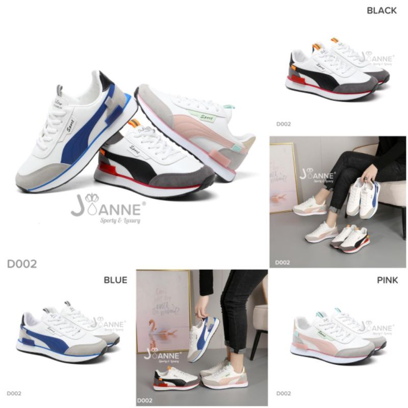Joanne Sporty Sneakers Shoes #D002
