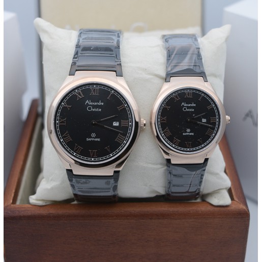 Alexandre Christie Ac 8538 Rose Gold Black Original