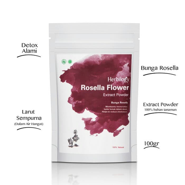 

Herbilogy Rosella Flower Extract Powder - 100g grosir