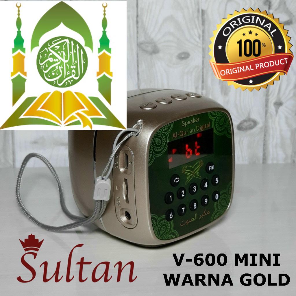 speaker murottal Al quran  V600 MINI FREE MEMORY 16GB FULL KONTEN alqur'an 30 juz lengkap terjemahan