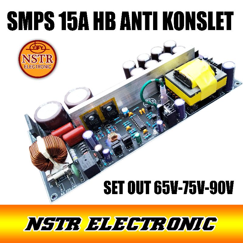 Smps 15A Hb bisa set 65v 75v 90v anti konslet