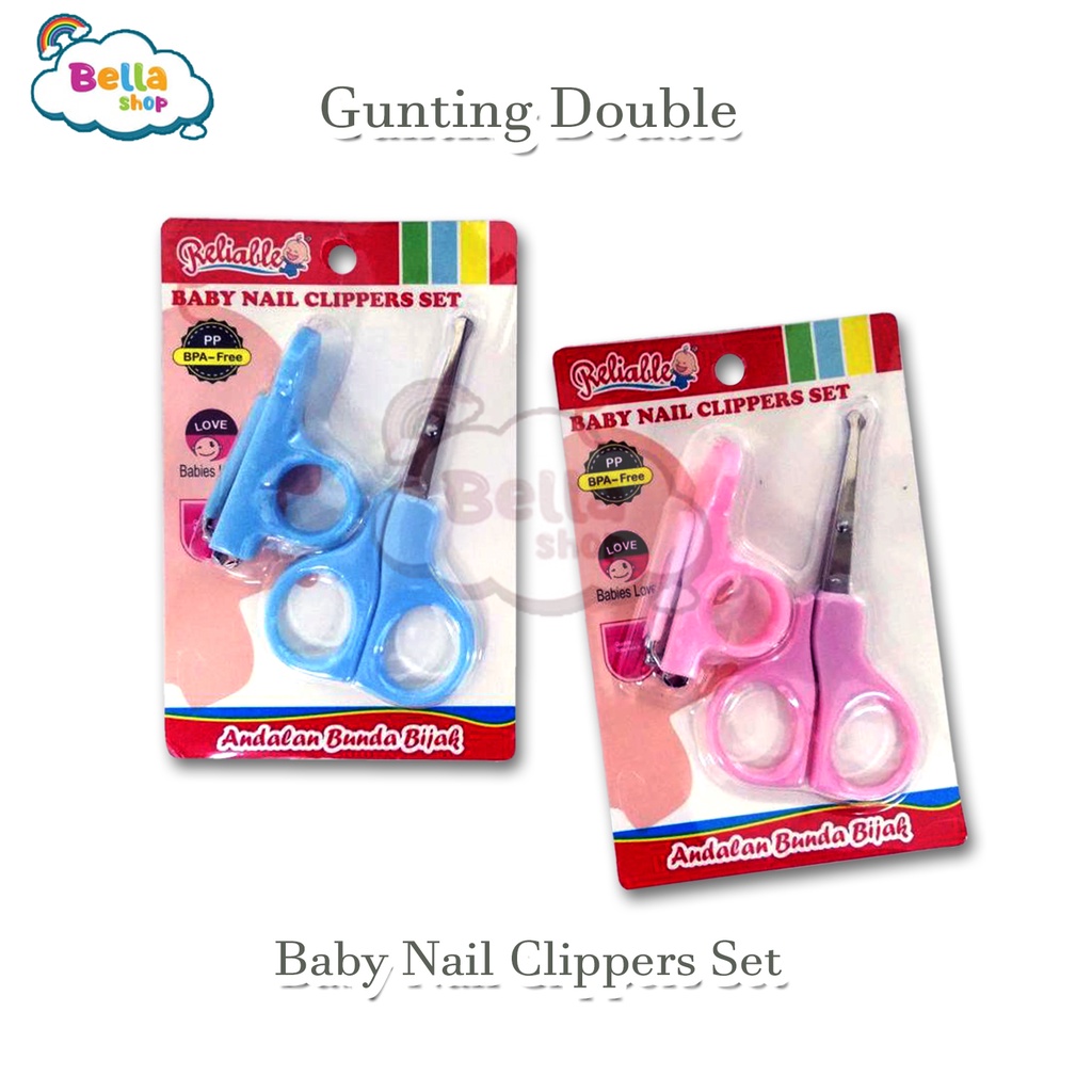 Reliable RAC8812 Gunting Kuku Set Bayi Nail Clippers Baby Set 2 in 1-BELLA SHOP