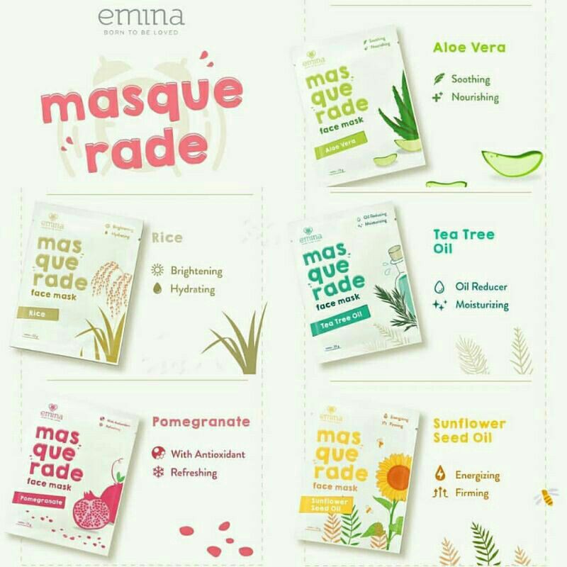 EMINA Masquerade Face Mask 23gr (Masker Topeng)