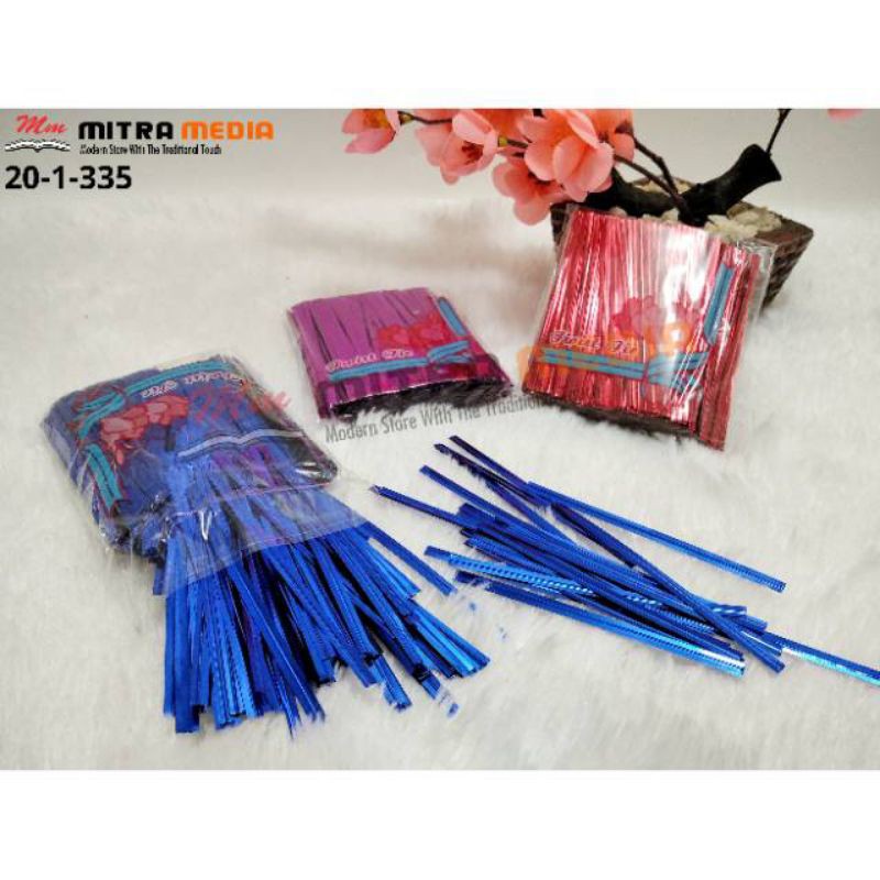 

KAWAT TWISTER / TWIST TIE / PITA KAWAT METALIK / KAWAT SOUVENIR WARNA MURAH