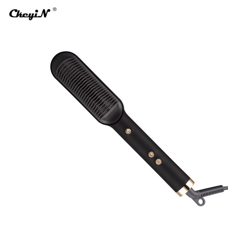 

CkeyiN Sisir Pelurus/Pengeriting Rambut Elektrik Dengan 5 Temperatur Untuk Pria/Wanita Hs467
