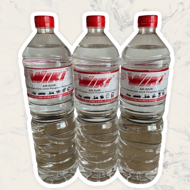 Air Zuur Merah Aki Mobil 1,5 Liter Merk Wiki Pengisian Aki Pertama