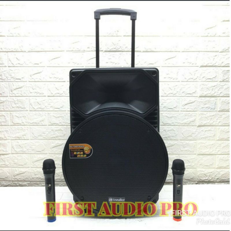 Speaker Portable Wireless Meeting SOUNDBEST FT15 / FT 15 15 INCH ORIGINAL SOUNDBEST