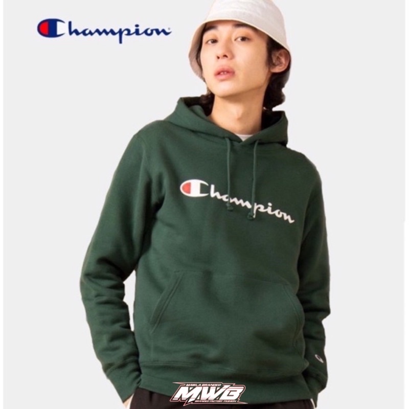 Hoodie Champion Logo Script Original C3-Q107