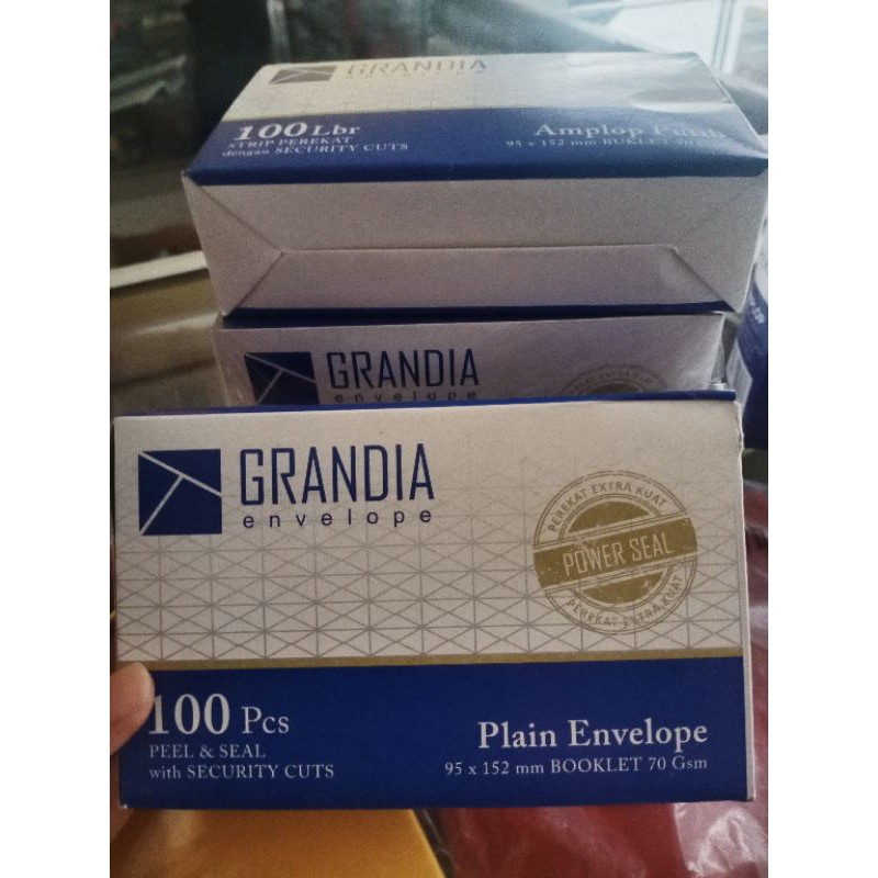 

100 pcs Amplop ukuran 95 x 152 mm 70 gr merek Grandia