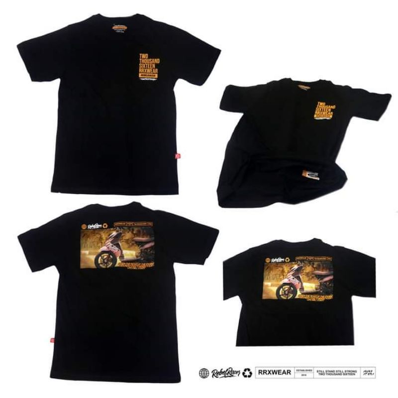 tshirt matic club rebel racer suply x garasi rebel distro / kaos melodick / kaos indie