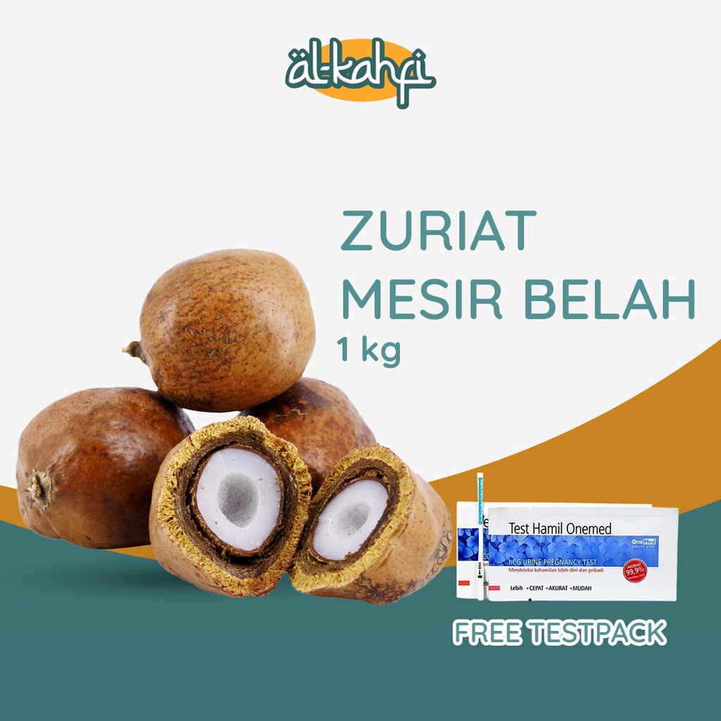 Buah Zuriat Mesir Belah 1 Kg Promil Free Test Pack Original Doum Mesir