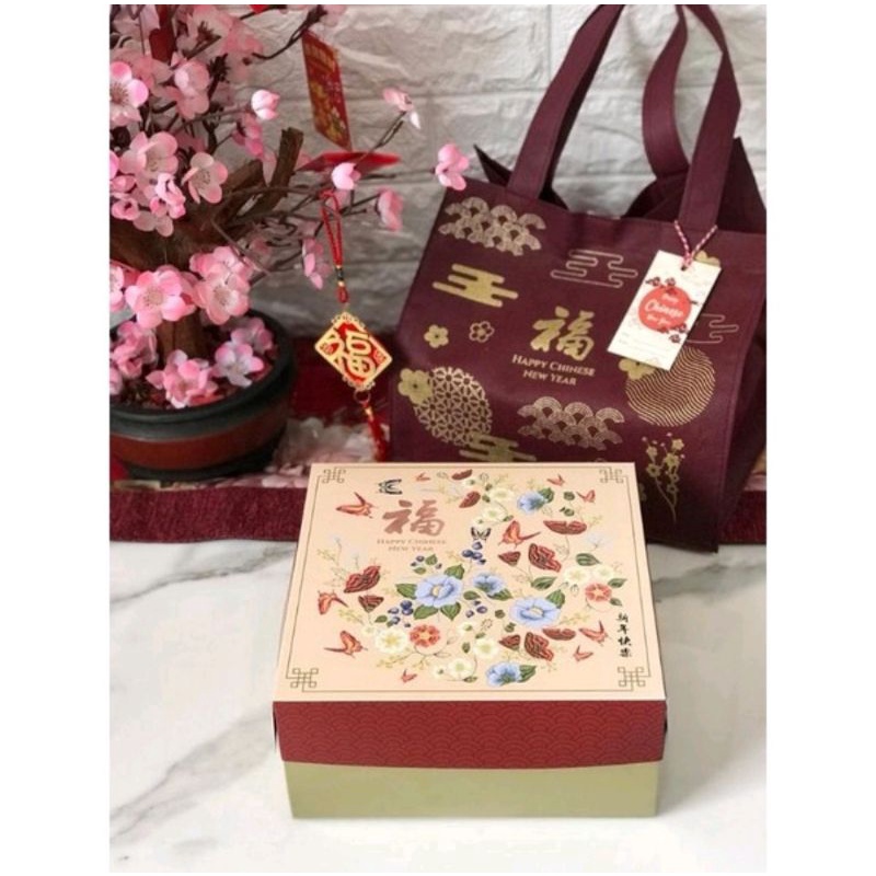 Box Kotak Dus Kue Softbox Imlek 2022 ukuran 22x22x10