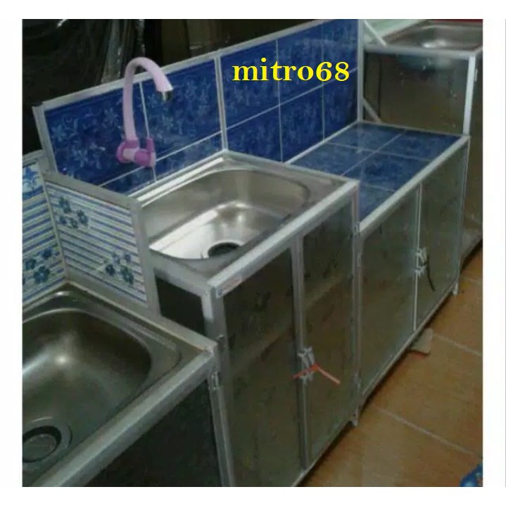 Rak Kompor Wastafel Keramik 3 Pintu (Rak Cuci Piring)