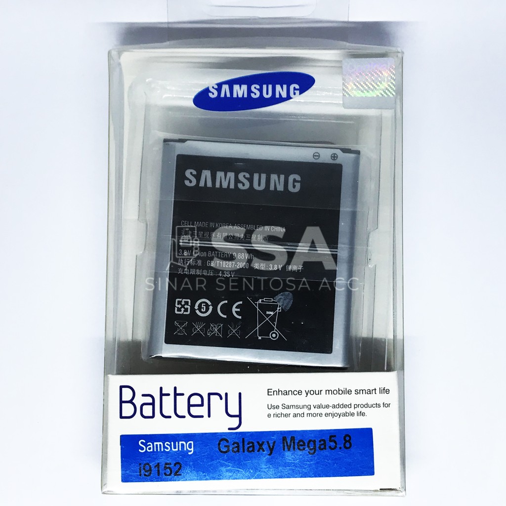 Baterai Original 100% Samsung Galaxy Mega 5.8 I9152 5.8&quot; 5,8&quot; 5,8 B650AC B650 Inci Inch Batre Batrai Battery ORI HP AWET