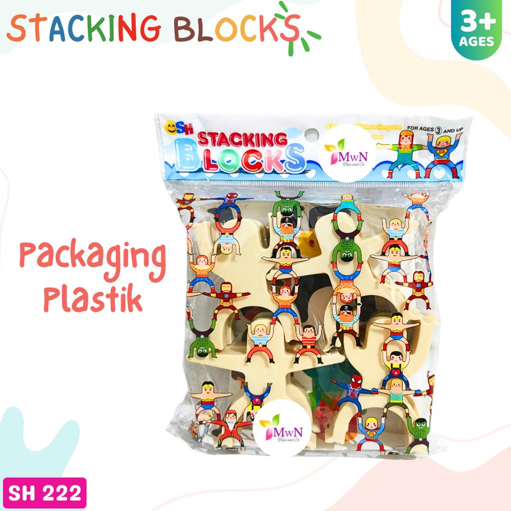 MWN  Mainan Edukasi Stacking Blocks isi 8pc / Balancing Toys SH 222