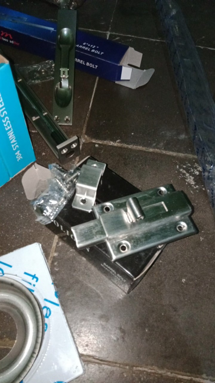 Soligen Grendel Slot Pengunci Pintu Jendela Stainless Stenlis Persegi