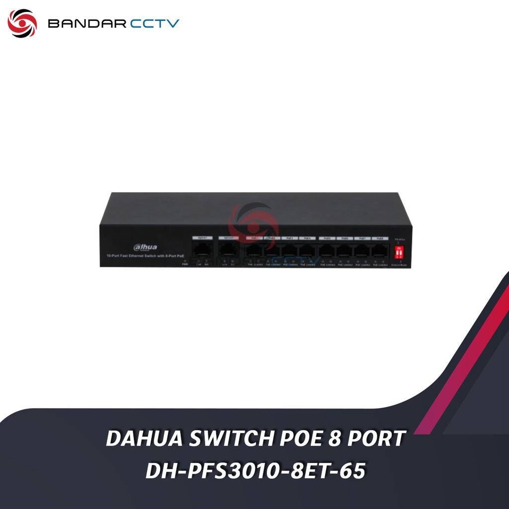 Dahua Switch Poe 8 Port DH PFS3010 8ET 65