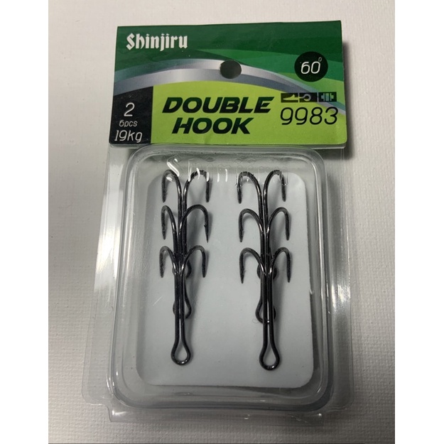 Double Hook shinjiru 60° black nickel-2
