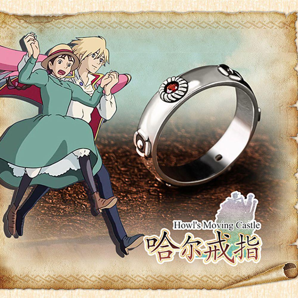 Preva Howl's Moving Castle Ring Aksesoris Anime Perhiasan Sliver