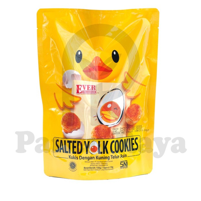 

Ever Delicious Salted Yolk Cookies Kukis Dengan Kuning Telur Asin 150g / 15pcs