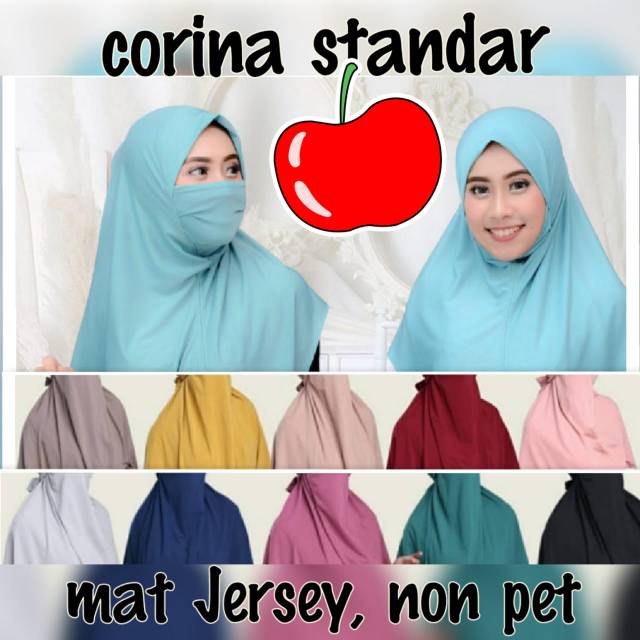 Hijab korina jilbab dengan masker