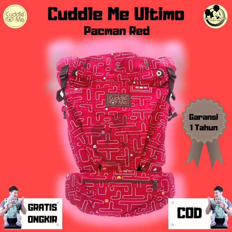 Gendongan newborn- toddler Ultimo cuddle me pacman red ~ hipseat Termurah